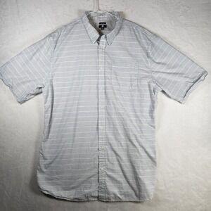 A&I Shirt XXXLT Blue Stripe Modern Fit SS Lightweight Button Up‎ Casual